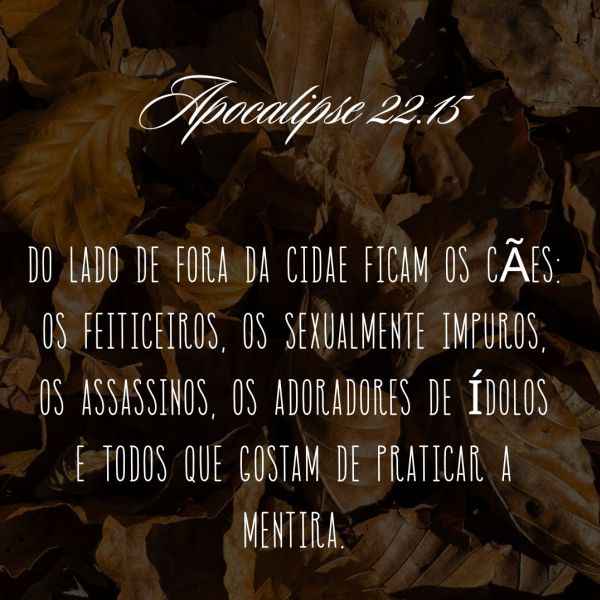 Apocalipse 22:15